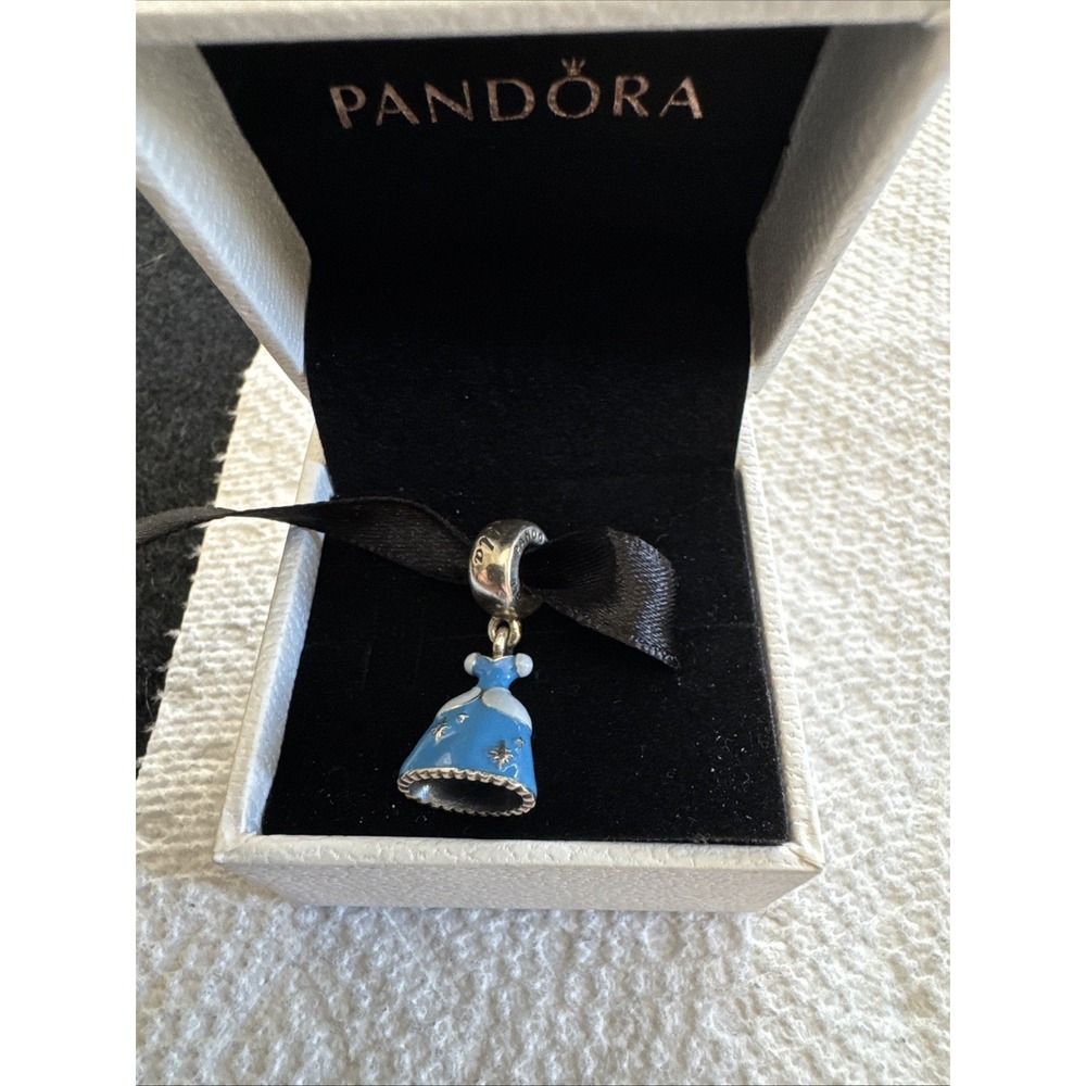 Pandora Cinderella's Azure Blue Dress Disney  Princess Charm
